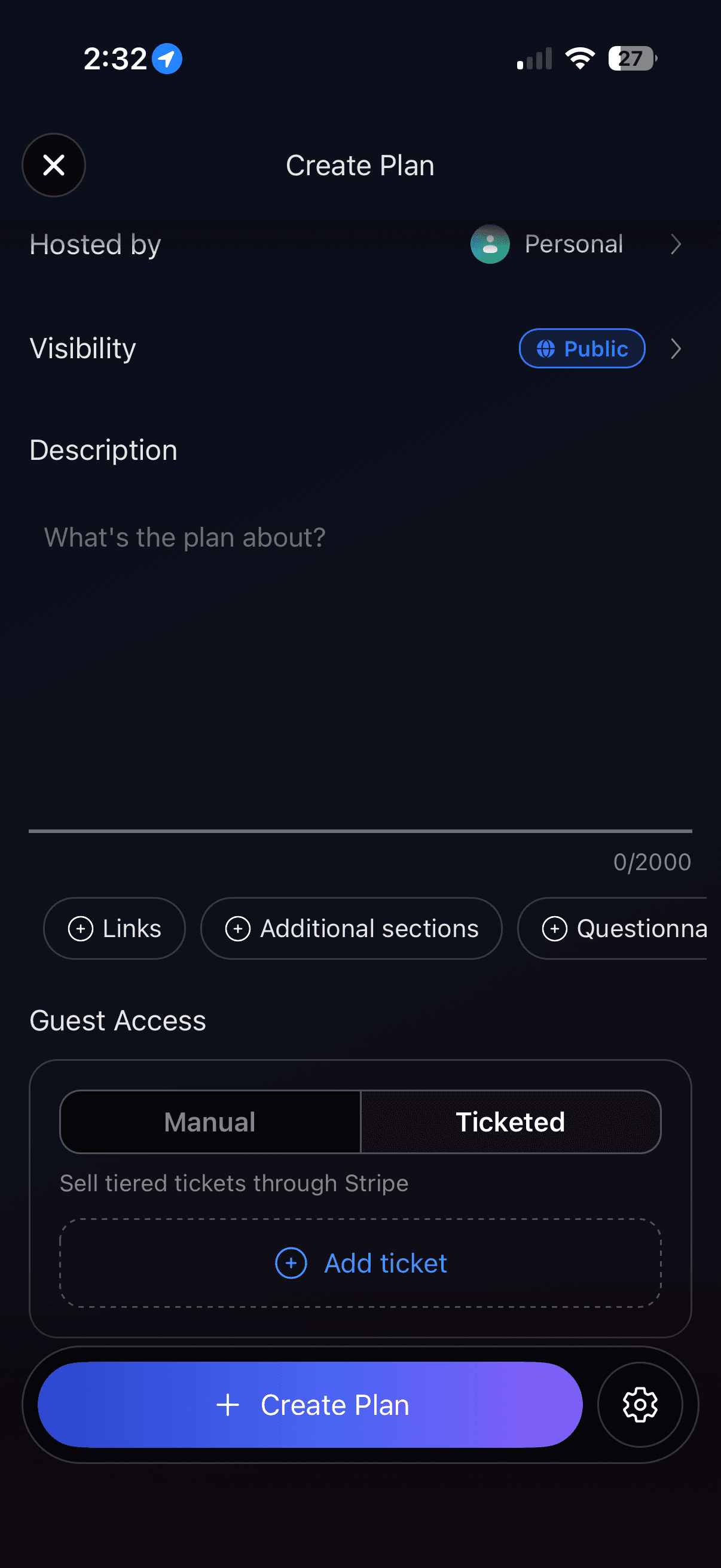 List for free, or sell tickets for less.
